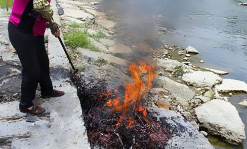 不懂法真可怕,露天烧电线=摊上大事